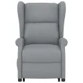 Fauteuil de massage inclinable Gris clair Tissu