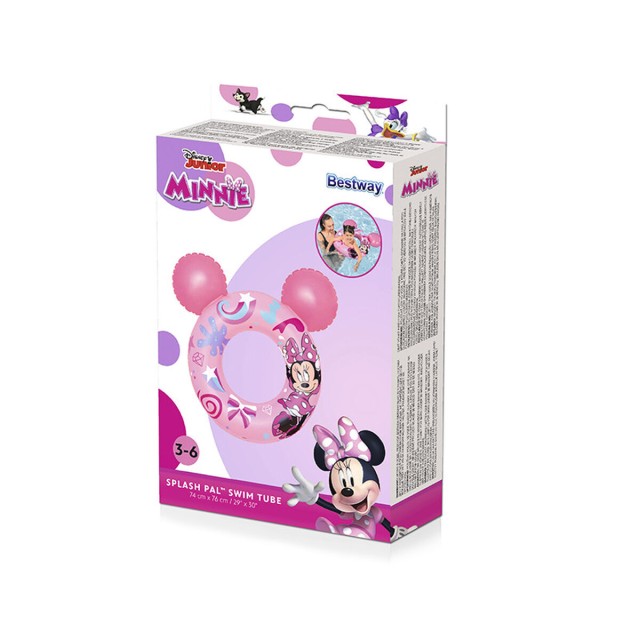Bestway Galleggiante Disney Minnie Mouse Con Orecchie 74x76 cm +3 a 6