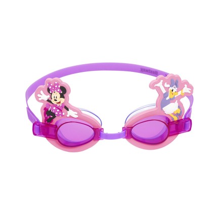 Bestway Lunettes de Natation Enfant Minnie & Friends, Sangle Silicone