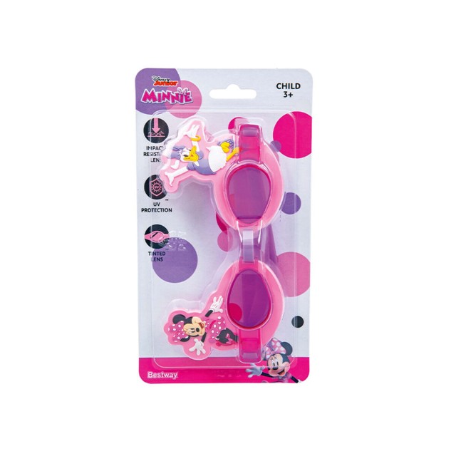 Bestway Occhiali da Nuoto per Bambini con Cinturino in Silicone Minnie