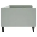 Lit de repos sans matelas gris clair 90x190 cm velours