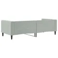 Lit de repos sans matelas gris clair 90x190 cm velours