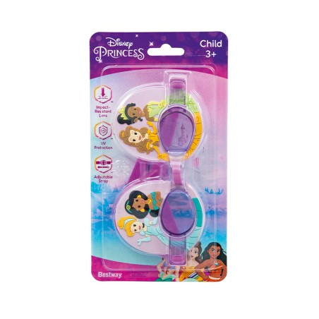 Bestway Lunettes de natation pour enfants Bande de silicone Princesses