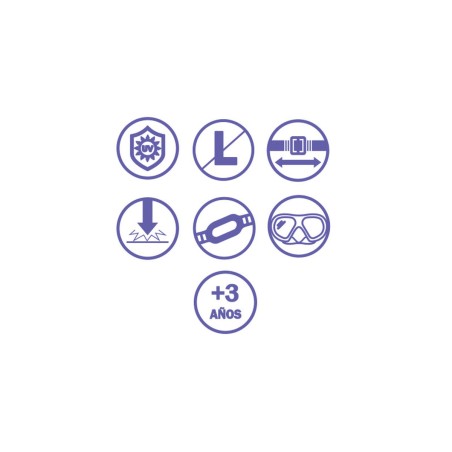 Bestway Masque Enfant Sangle Silicone Princesses +3 Ans Piscine et Pla