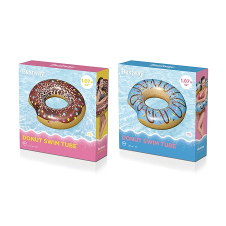 Bestway Aufblasbarer Donut-Float Verschiedene Farben D107 cm +12 Jahre