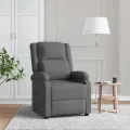 Fauteuil inclinable Gris foncé Tissu