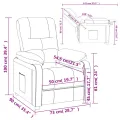 Fauteuil inclinable Vert foncé Tissu