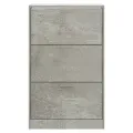 Armoire à chaussures Gris béton 63x24x103 cm Bois d'ingénierie