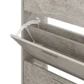 Armoire à chaussures Gris béton 63x24x103 cm Bois d'ingénierie