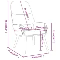 Chaise de relaxation Noir Tissu