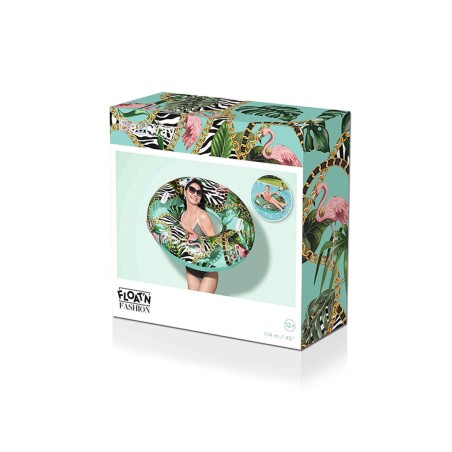 Bestway Flotador Hinchable con Asas Fantasia Floral D114 cm +12 Años