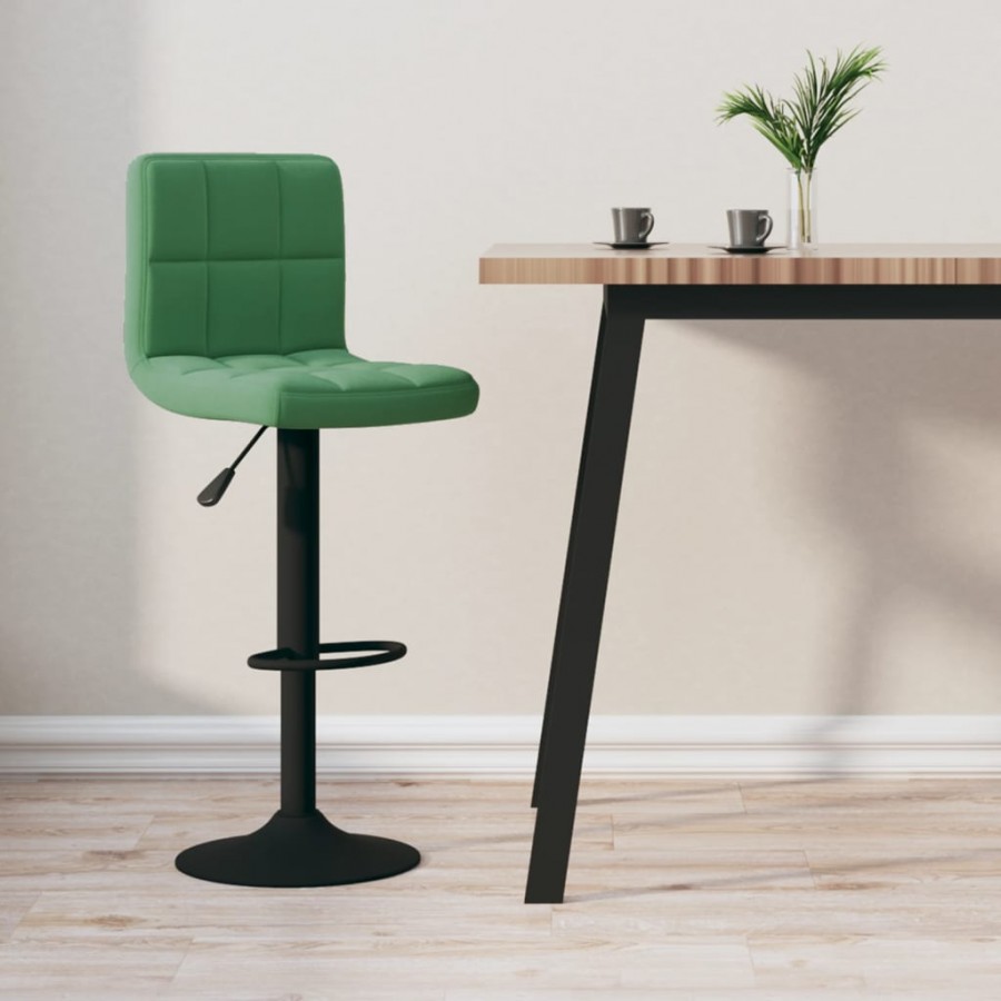 Tabouret de bar Vert foncé Velours