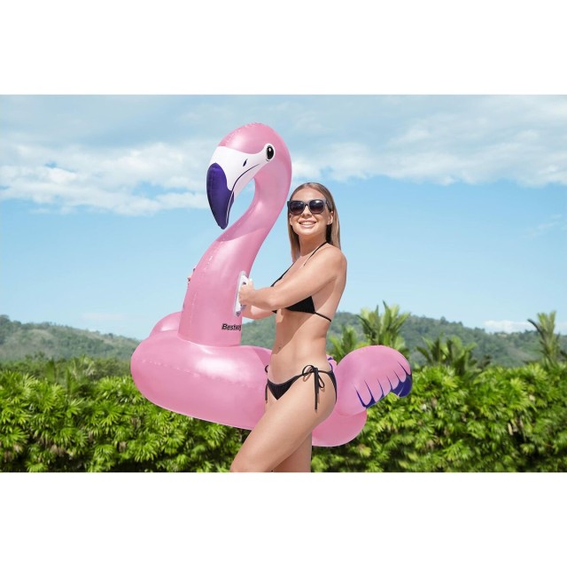 Bestway Figura Hinchable Flamenco con Asas 153x143 cm Playa y Piscina