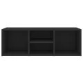 Banc à chaussures Noir 105x35x35 cm Aggloméré