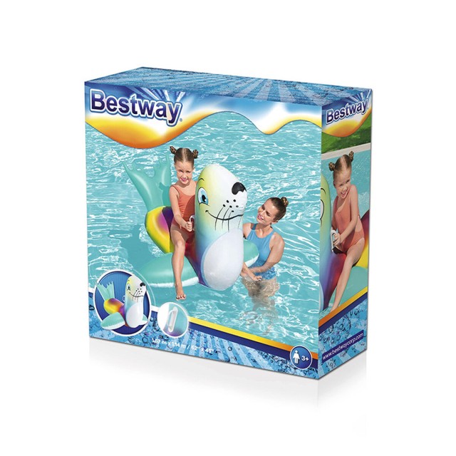 Bestway Foca Gonfiabile con Maniglie 157x114 cm +3 Anni Spiaggia e Pis