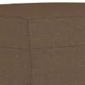 Ensemble de canapés 3 pcs avec coussins Marron Tissu