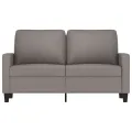 Canapé à 2 places Taupe 120 cm Tissu