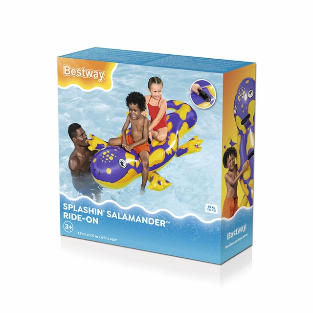 Bestway Opblaasbare Salamander Figuur met Handvatten 191x119 cm +3 Jaa