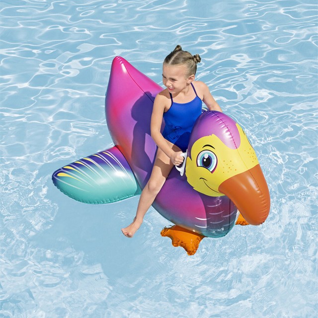 Bestway Figure Gonflable Toucan avec Poignées 141x113 cm +3 Ans Plage