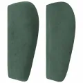 Tête de lit avec oreilles Vert foncé 183x23x78/88 cm Velours