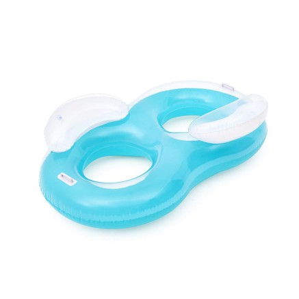 Bestway Rueda Doble Hinchable con Almohada 188x117 cm Playa y Piscina