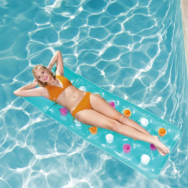 Bestway Colchoneta Hinchable Vasos Fashion Color Surtido 188x71 cm Pla