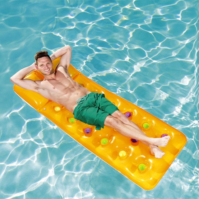 Bestway Matelas Gonflable Verres Fashion Couleur Assortie 188x71 cm Pl