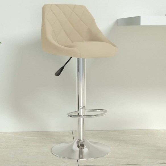 Tabouret de bar Crème Velours