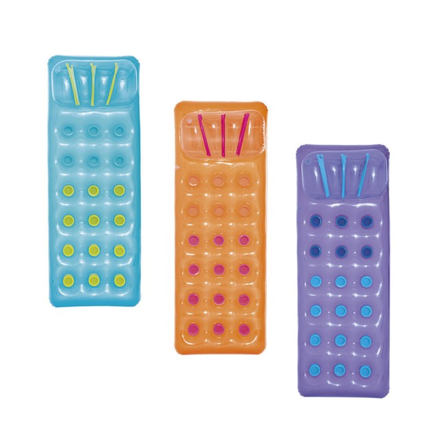 Bestway Materassino Gonfiabile Tazze con Cuscino Colori Assortiti 188x