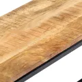 Banc à dîner 160 cm Bois de manguier massif brut