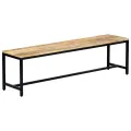 Banc à dîner 160 cm Bois de manguier massif brut