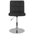 Chaises pivotantes à manger lot de 6 Noir Tissu