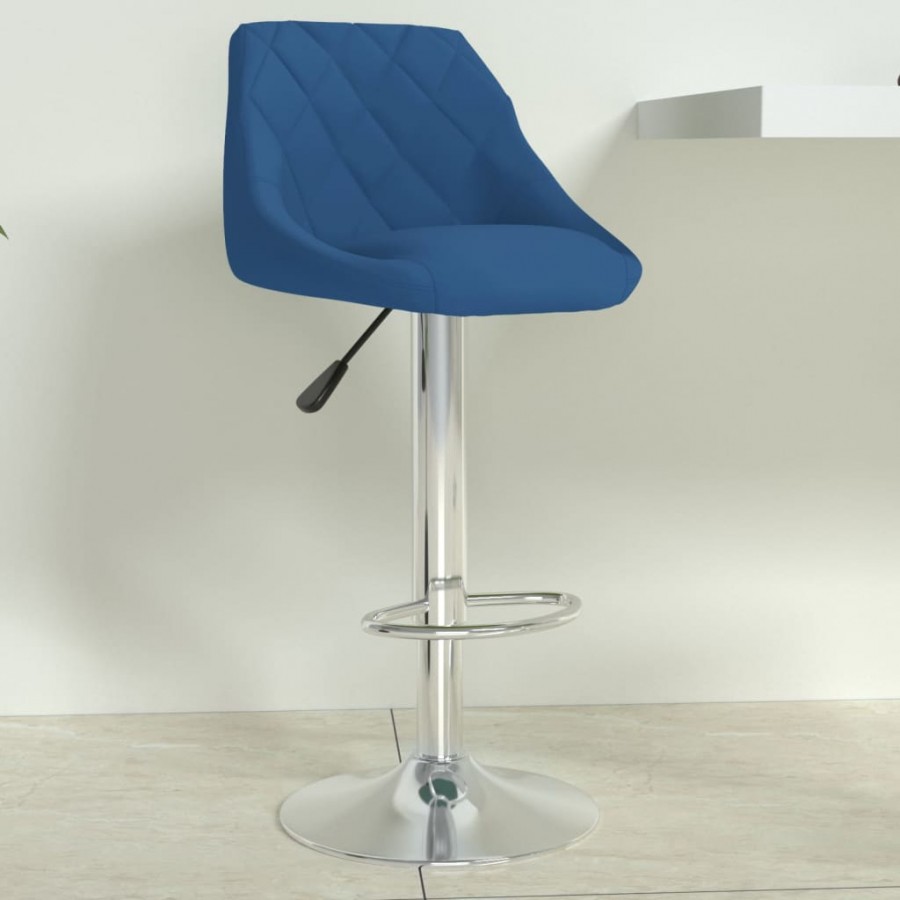 Tabouret de bar Bleu Velours