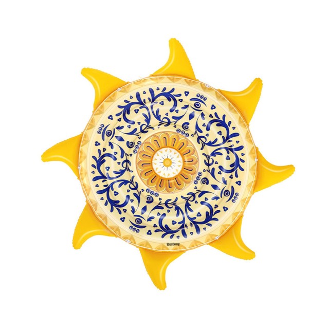 Bestway Isola Galleggiante Gonfiabile Sicilia 226x226 cm Spiaggia e Pi