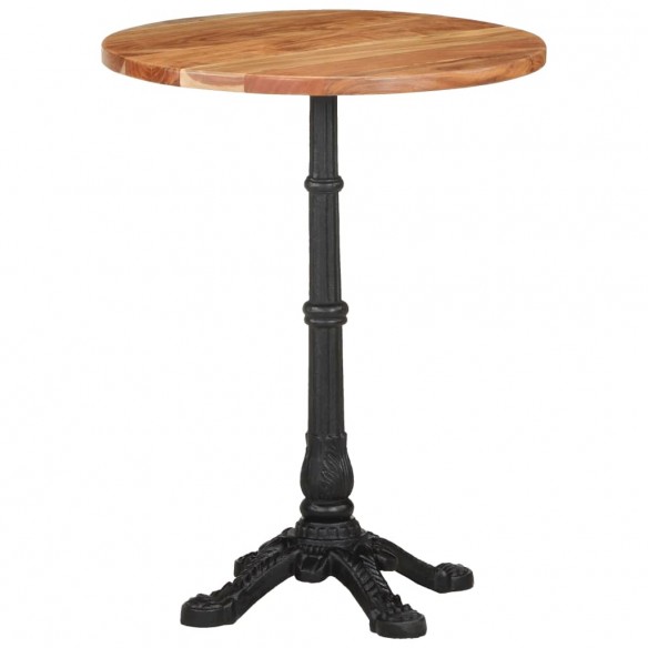 Table de bistro Ø60x76 cm Bois d'acacia massif