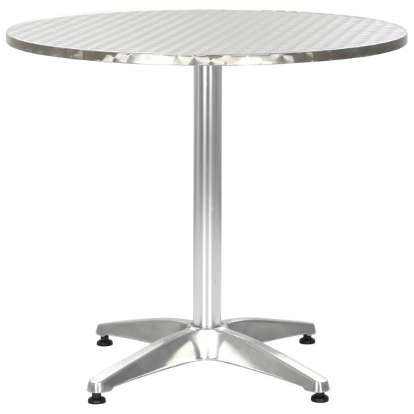 Table de jardin Argenté 80x70 cm Aluminium