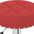 Tabourets de bar lot de 2 rouge bordeaux tissu