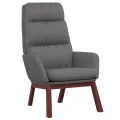Chaise de relaxation Gris clair Tissu