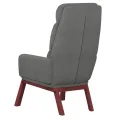 Chaise de relaxation Gris clair Tissu