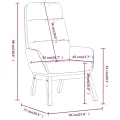 Chaise de relaxation Gris clair Tissu
