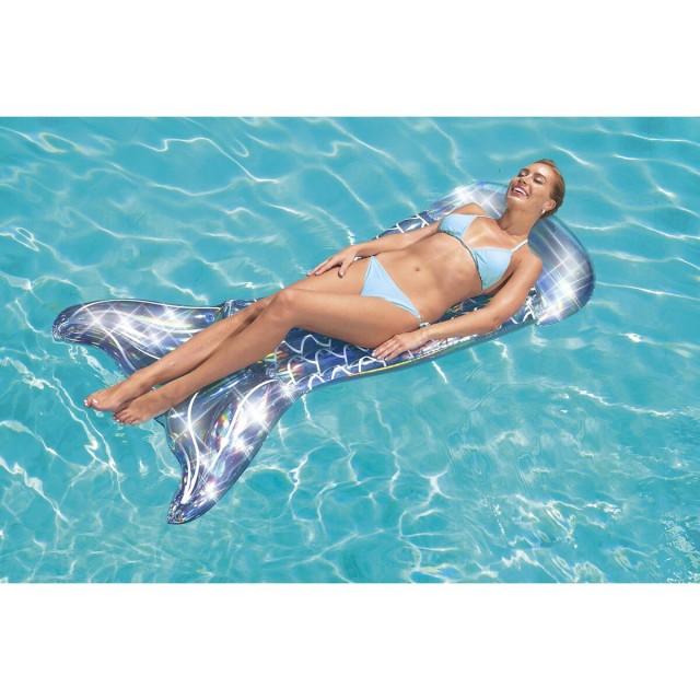Bestway Luchtmatras Opblaasbare Sirene Iridees 193x101 cm Strand en Zw