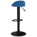 Tabourets de bar lot de 2 bleu velours
