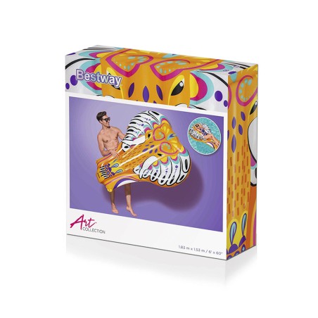 Bestway Matelas Gonflable Eléphant Azteque 183x153 cm Plage et Piscin