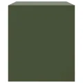 Meubles TV 2 pcs vert olive 67x39x44 cm acier