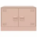 Table basse rose 67x50x44 cm acier