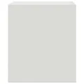 Tables de chevet 2 pcs blanc 34,5x39x44 cm acier