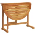 Table pliable de balcon 90x60x72 cm bois d'acacia solide