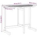 Table pliable de balcon 90x60x72 cm bois d'acacia solide