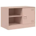 Meuble TV rose 67x39x44 cm acier
