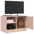 Meuble TV rose 67x39x44 cm acier